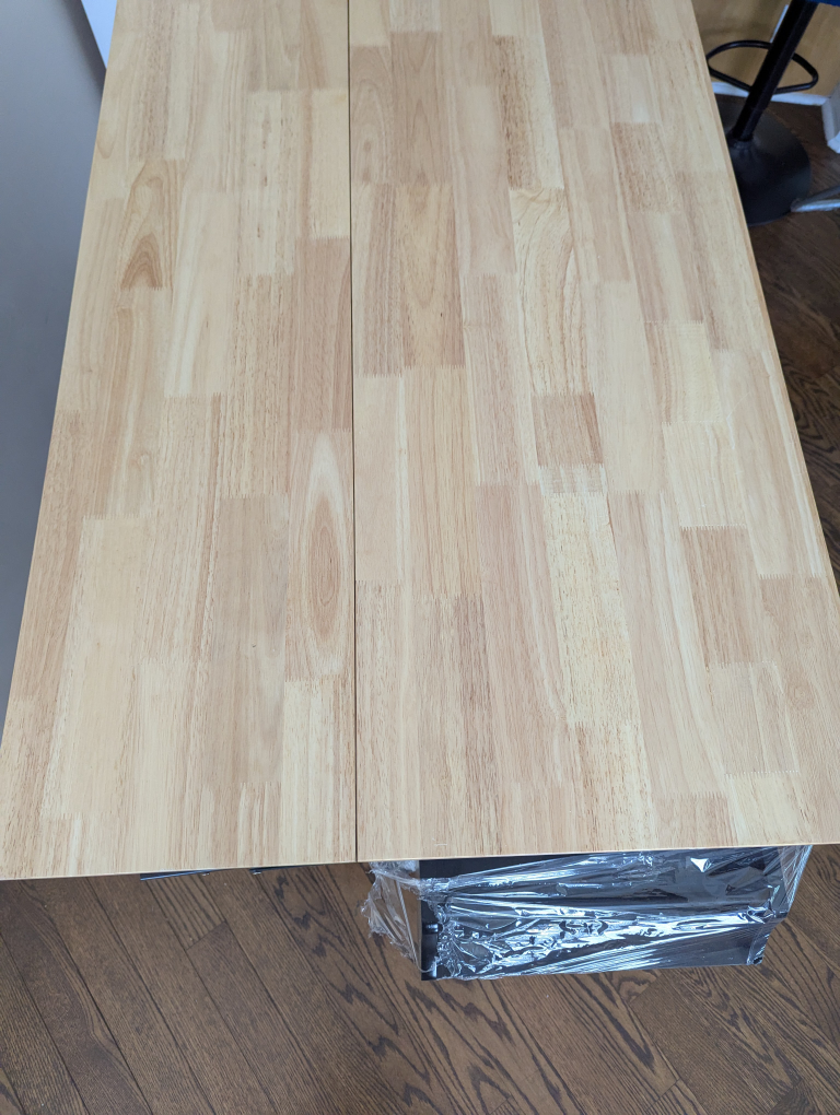 Black Kitchen Island with Butcher Block Top with wheels - photo 5
