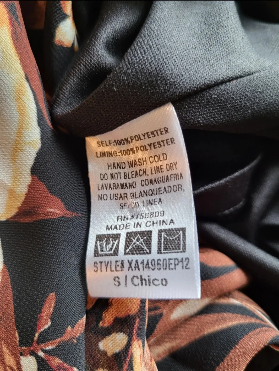 ❣️ Like New Elegant Long Maxi Dress Black Floral Print - Small image indicator(10)