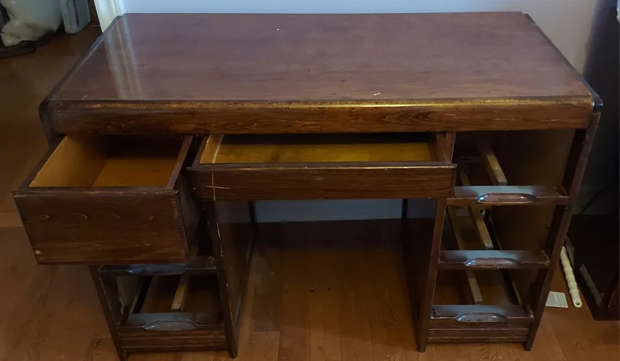 Vintage Wooden Desk thumbnail