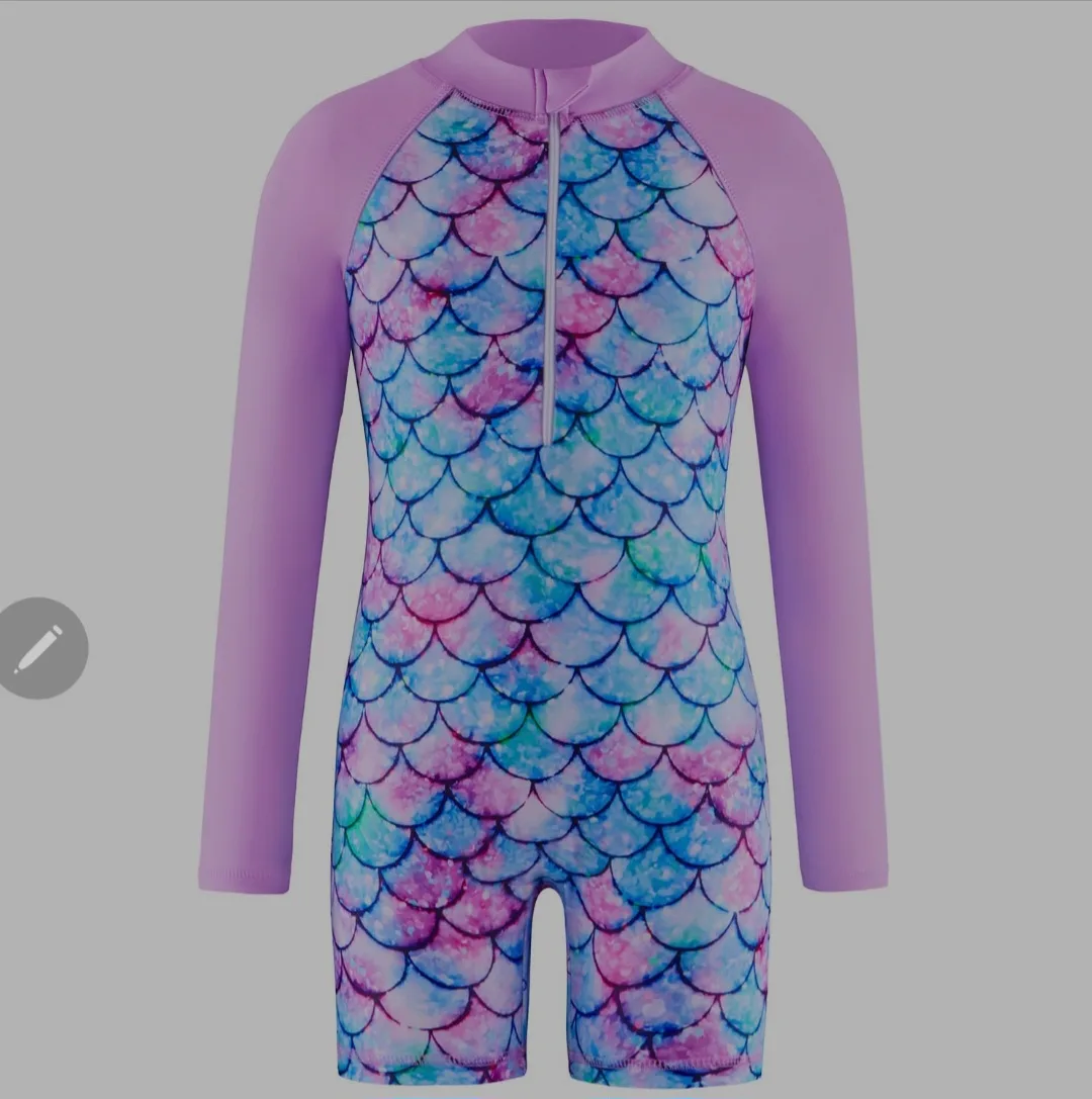 Mermaid Scale Kids Swimsuit 5 image indicator(2)