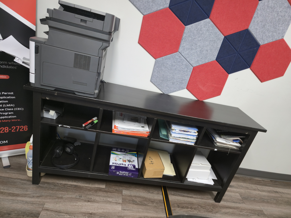 Black Wooden Shelf Unit without printer - photo 3