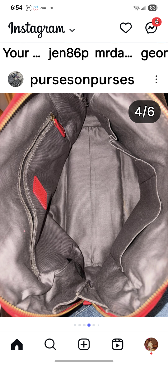 Fossil Red Leather Satchel - photo 2