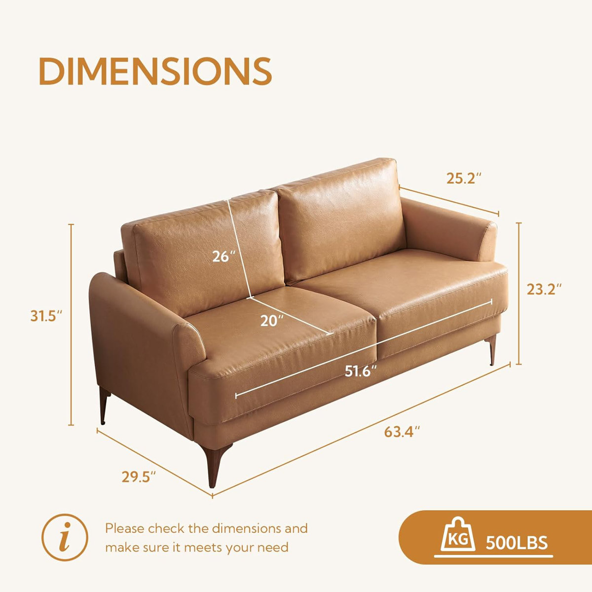 Two-seater sofa - photo 3