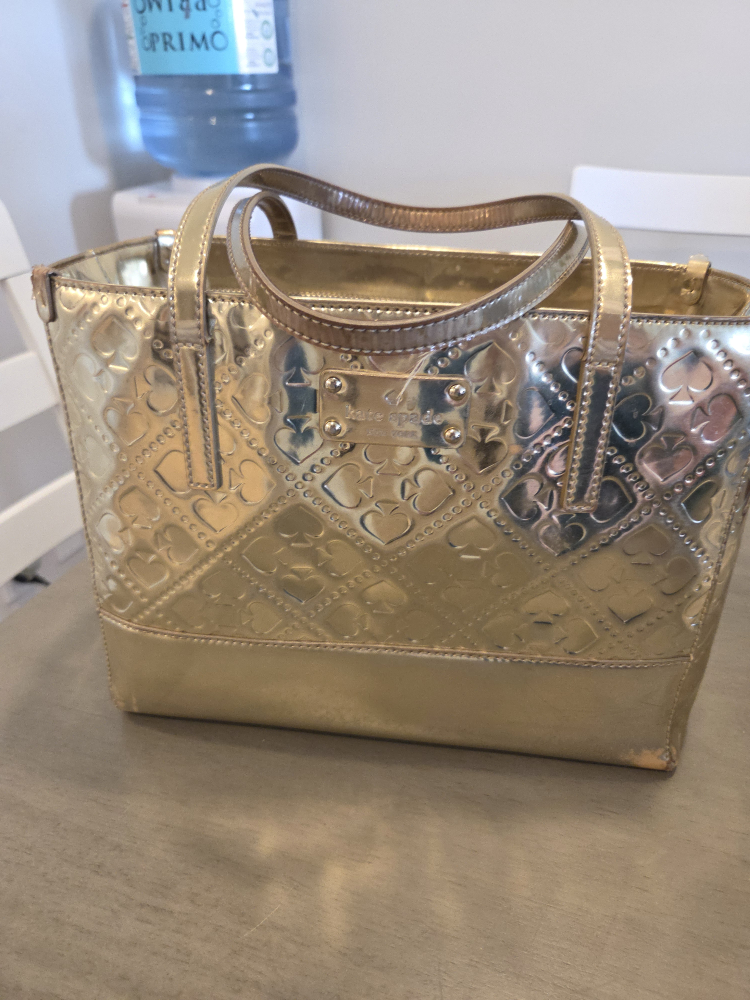 Kate Spade Gold structured bag