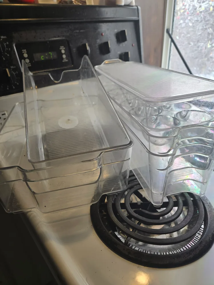Clear Plastic Fridge Organizer Bins thumbnail