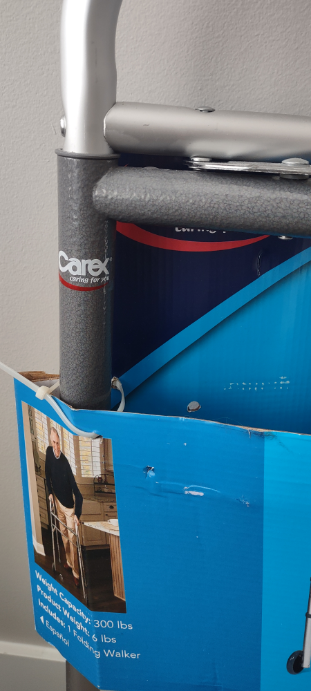 Carex Folding Walker with Wheels (brand new) - photo 4