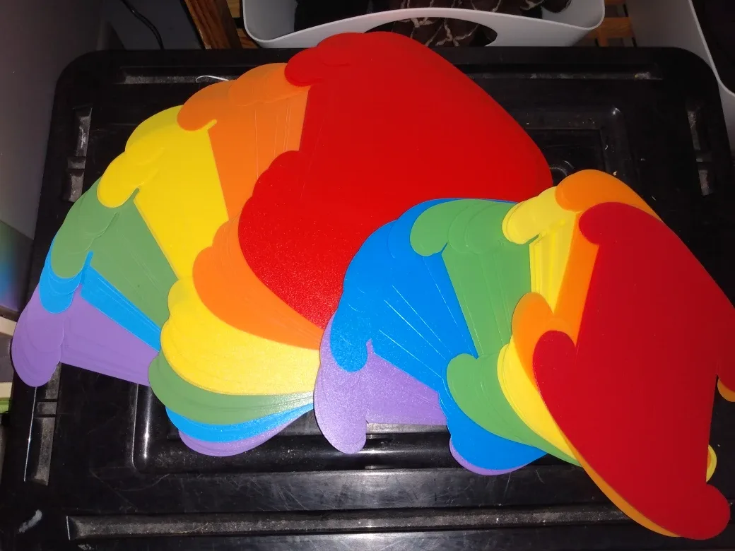 rainbowcolour plastic puzzle pieces for garland crafts artisans image indicator(3)