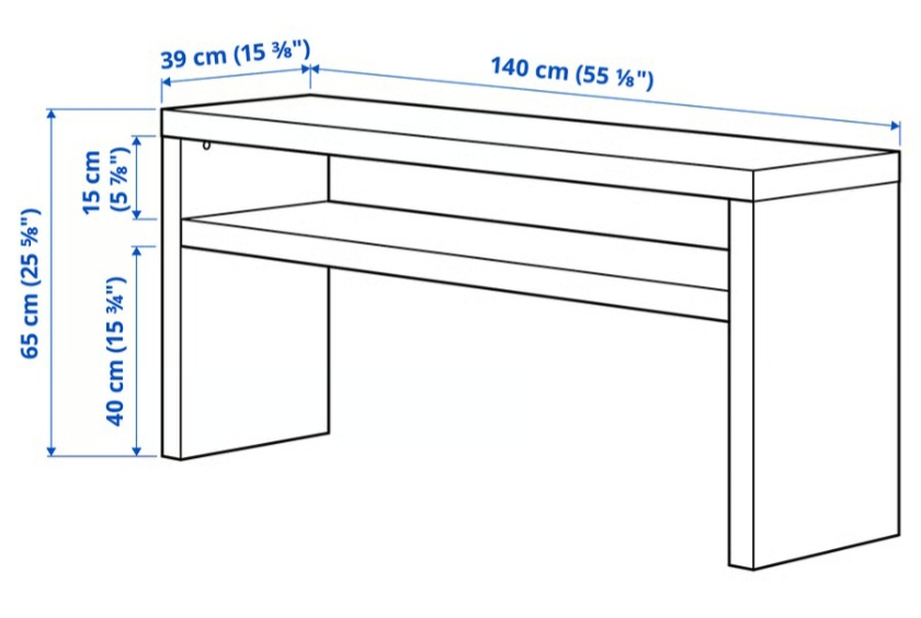 IKEA Lack Black-brown Console Table - photo 3