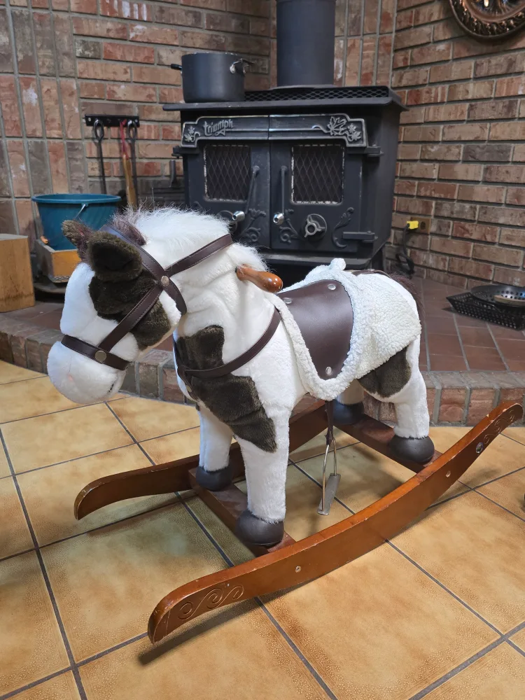 Plush rocking horse thumbnail