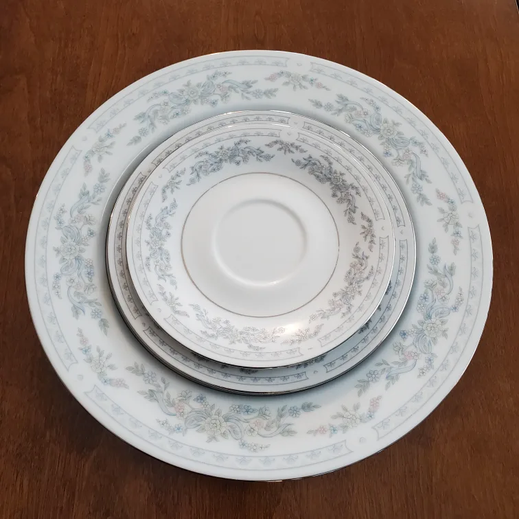 49 piece Fine China Dishes, Somerset pattern by NL Excel 🥕 image indicator(4)