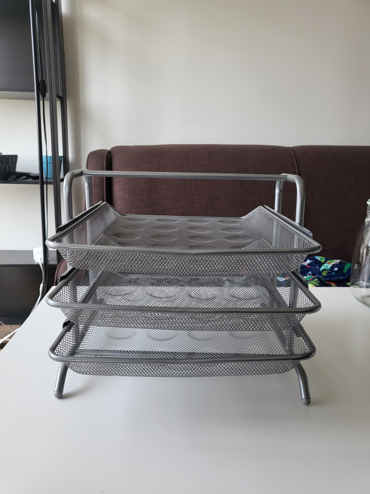 Silver Metal Mesh 3-Tier Organizer - $10 ONLY! - photo 2