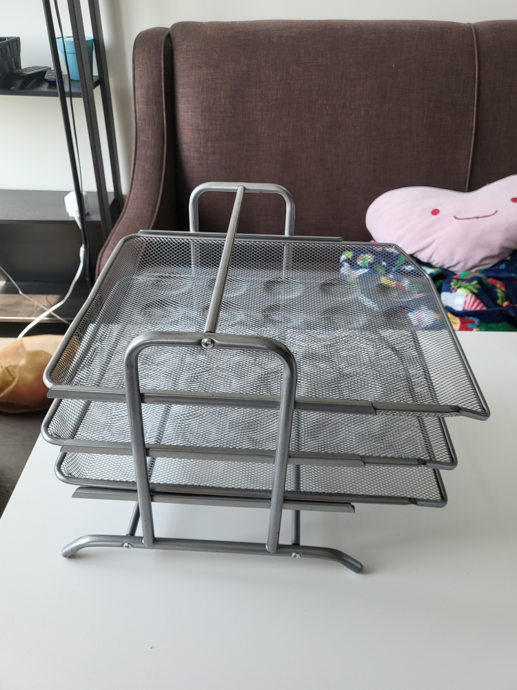 Silver Metal Mesh 3-Tier Organizer - $10 ONLY! - photo 3