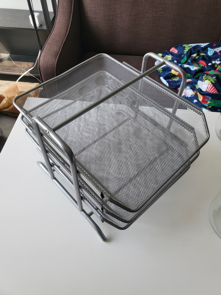Silver Metal Mesh 3-Tier Organizer - $10 ONLY! - photo 4