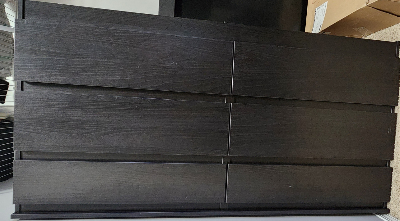 Black 6-Drawer Dresser