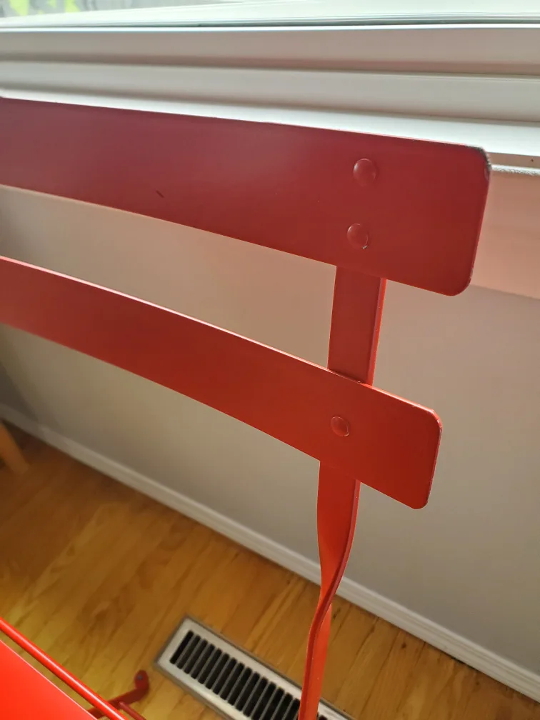 💚 Red Metal Chair 🥕 image indicator(6)