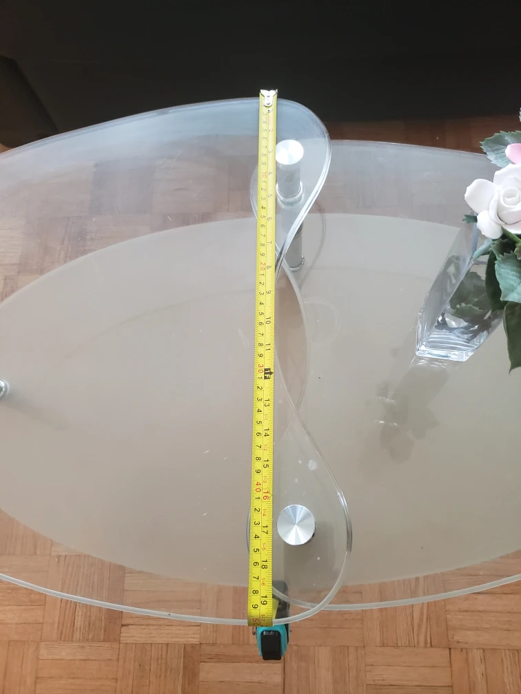 tempered Glass Coffee Table - Oval Shape. - photo 4