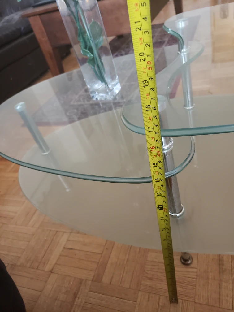 tempered Glass Coffee Table - Oval Shape. - photo 5