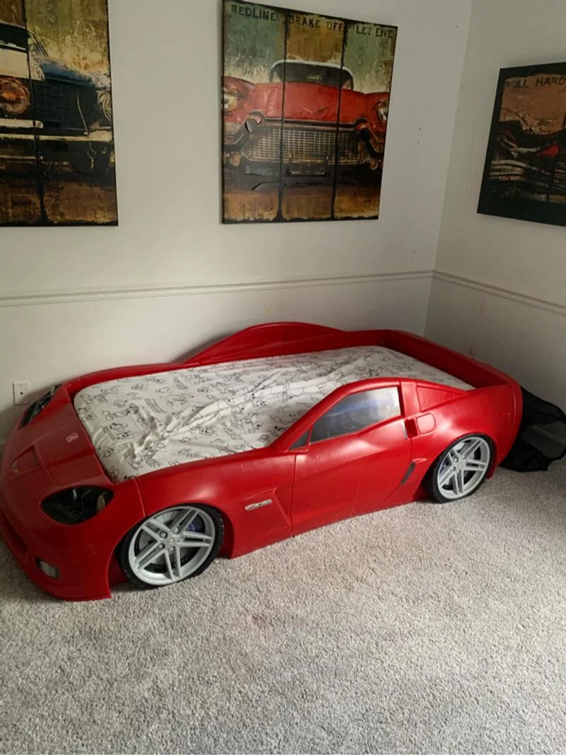 Red Race Car Bed Frame Corvette thumbnail