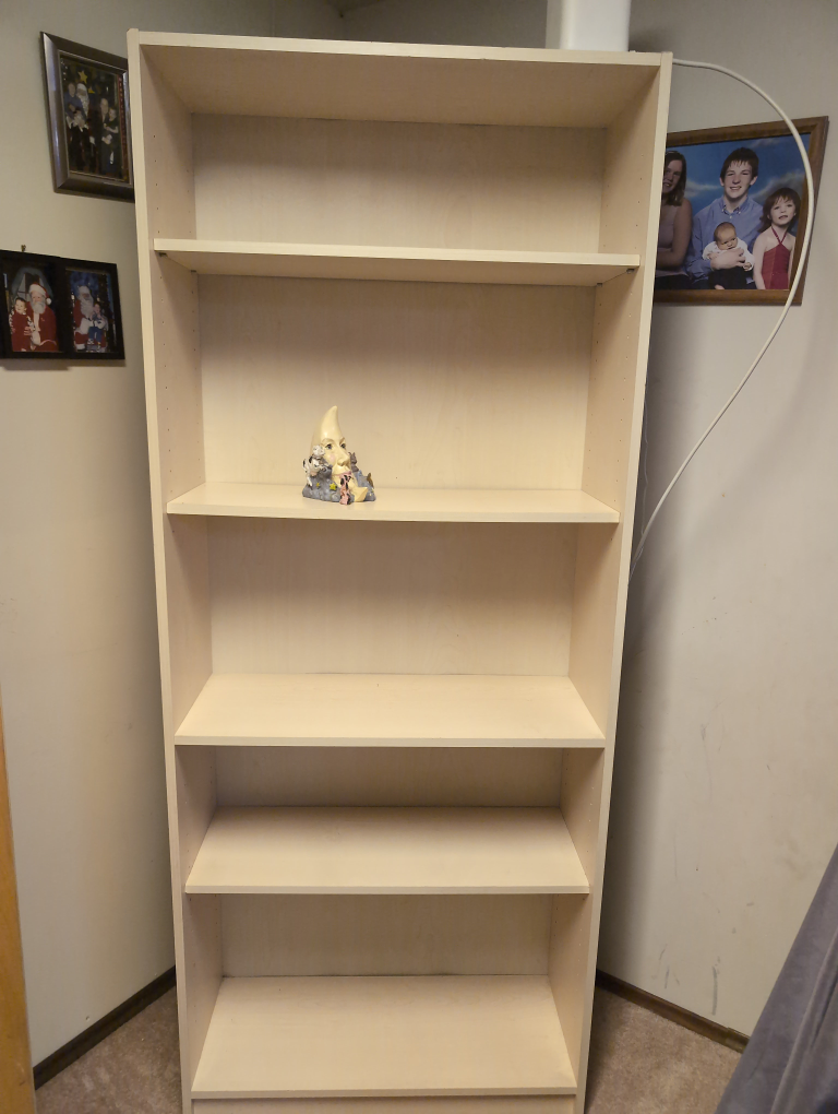 Light Oak colored Bookshelf