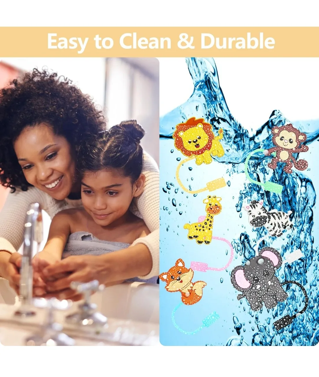 Animal Silicone Straw Toppers image indicator(6)