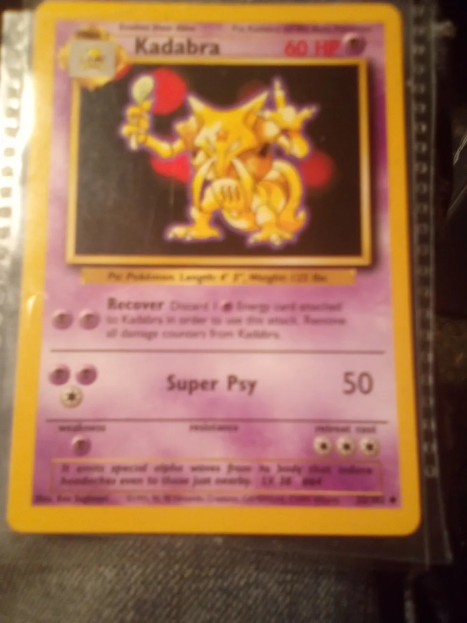 Kadabra Pokémon Card thumbnail