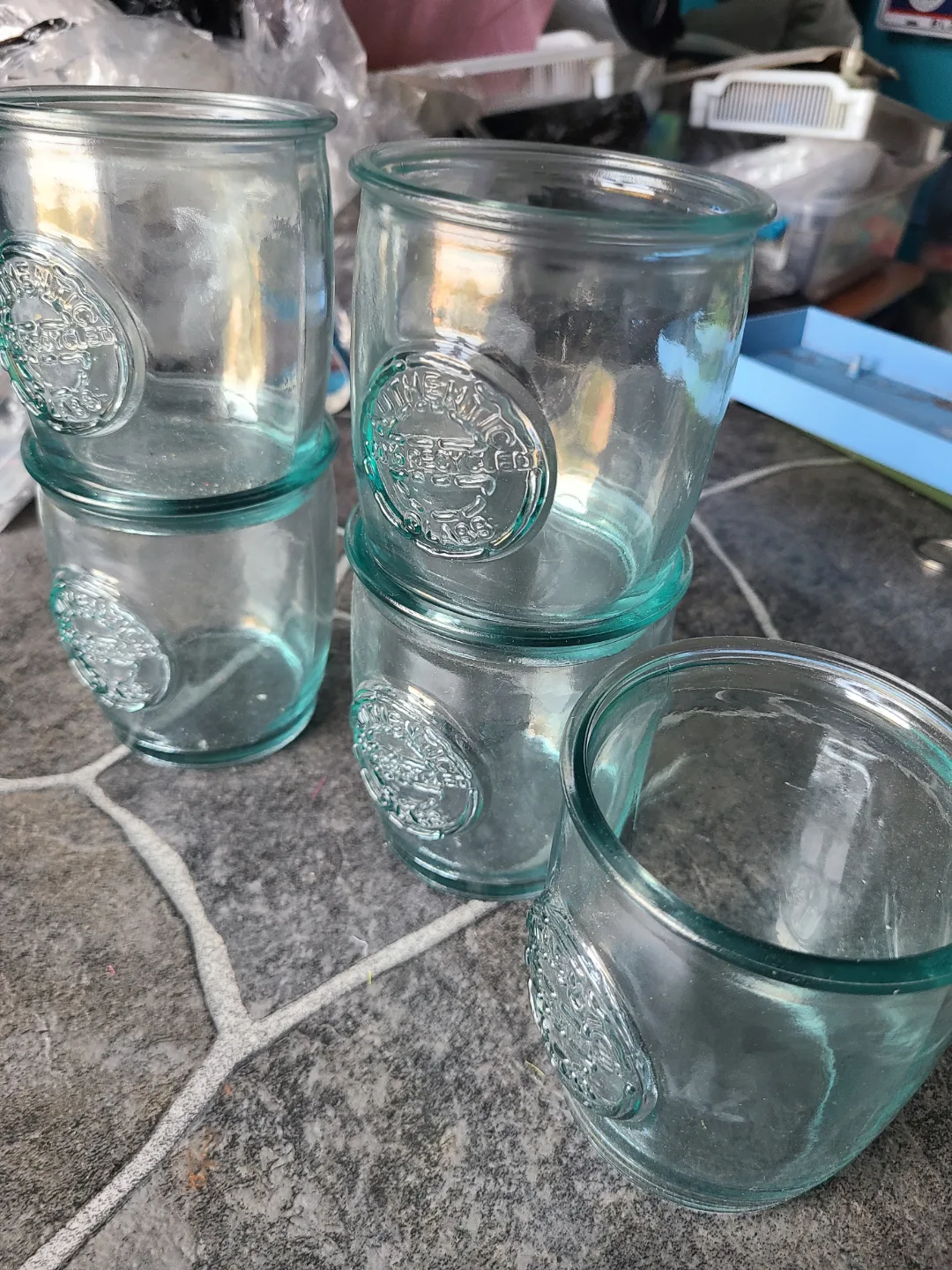 5 Authentic recyclable glass jars . image indicator(6)