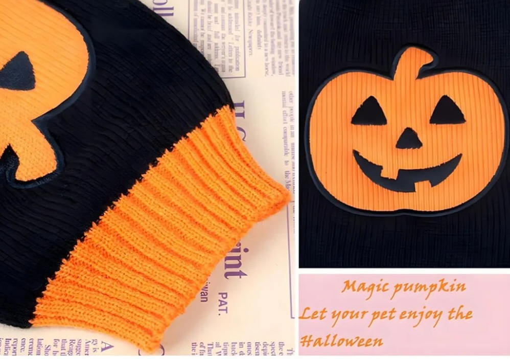 Pet Halloween Sweater - Size S - photo 3