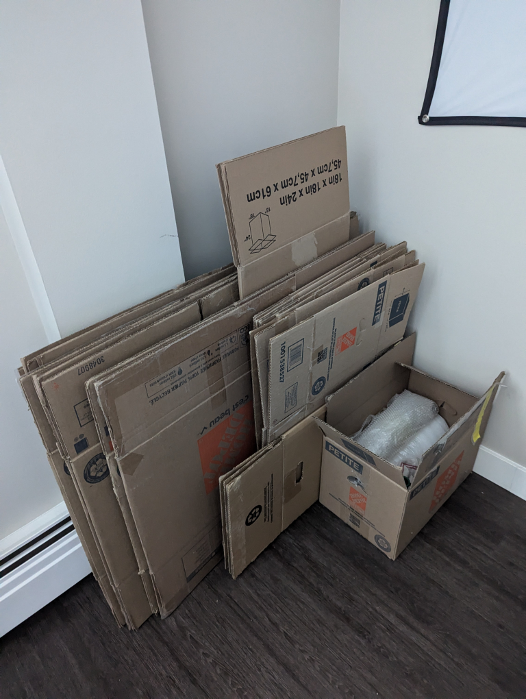 18 Moving Boxes + Supplies