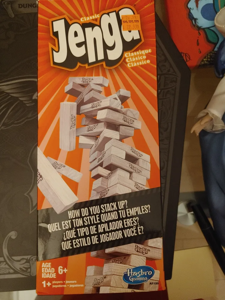 Classic Jenga by Hasbro Gaming thumbnail
