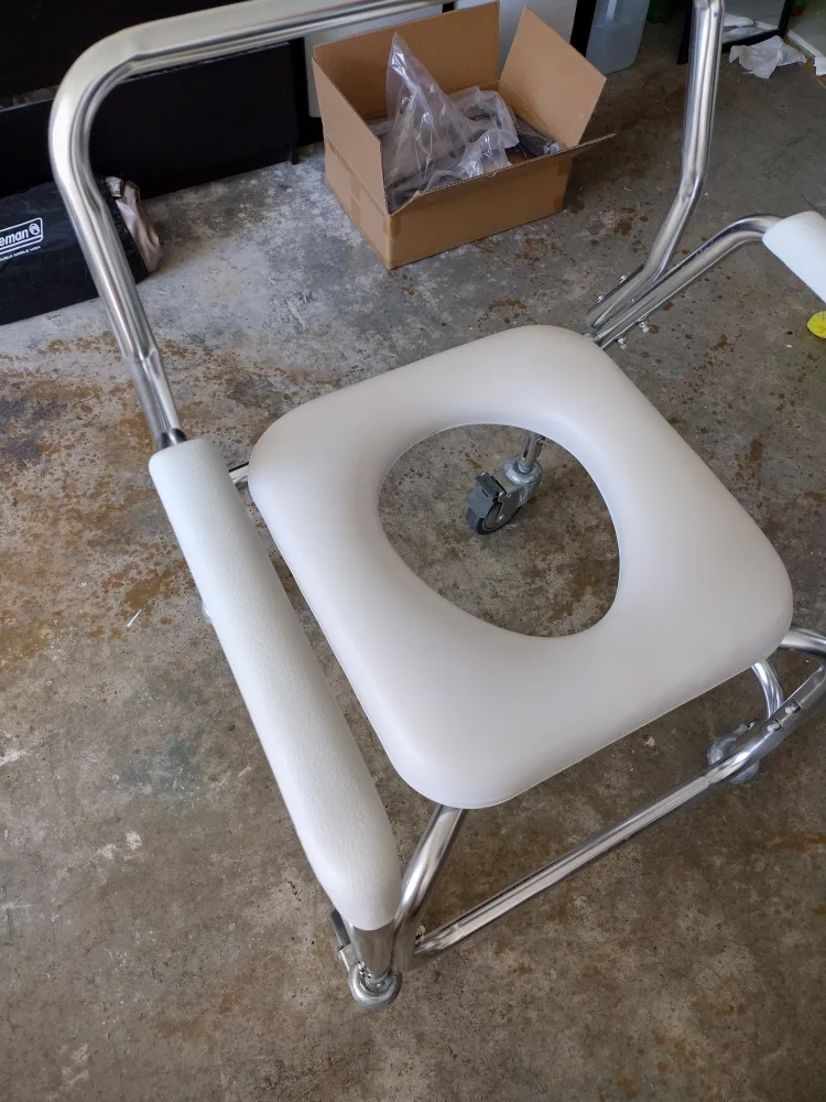 DMI Rolling Shower Chair - White image indicator(3)