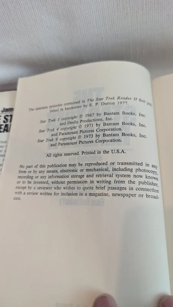 Star Trek Reader Books 1970s by James Blish 1st Editions image indicator(4)