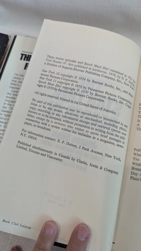 Star Trek Reader Books 1970s by James Blish 1st Editions image indicator(6)