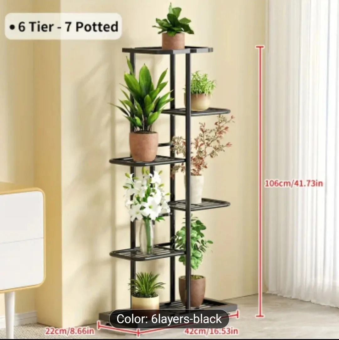 Plant Stand (Black, Metal) thumbnail
