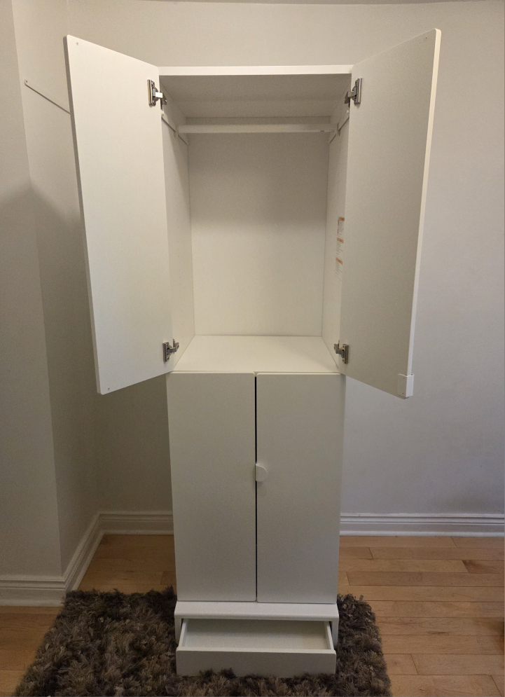 White Cabinet with Doors and Drawers - photo 3