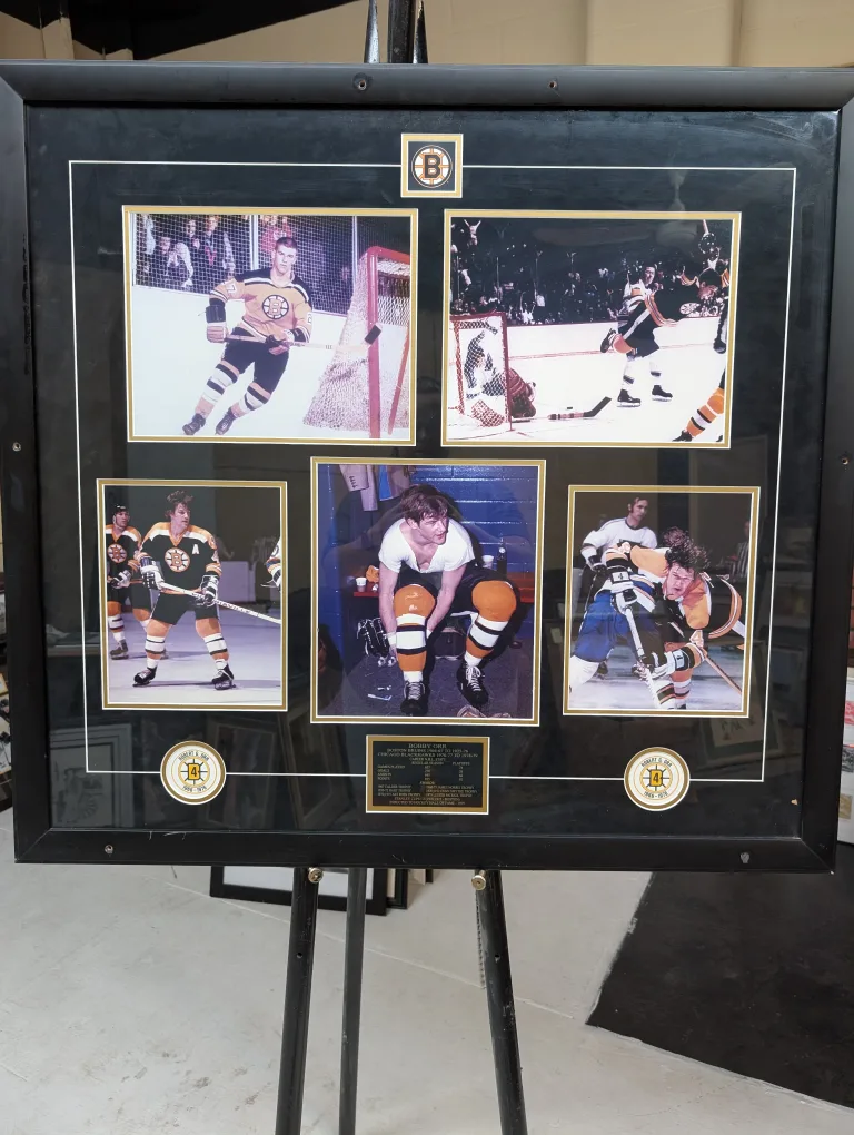 Framed Collage of Bobby Orr and Commemorative Plaque thumbnail