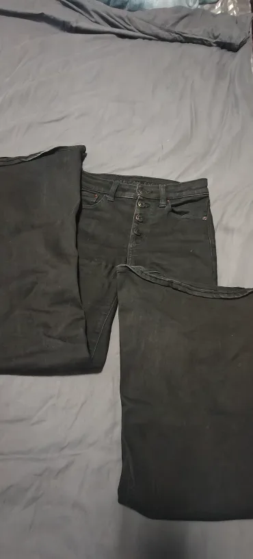 American Eagle Black Flare Jeans thumbnail