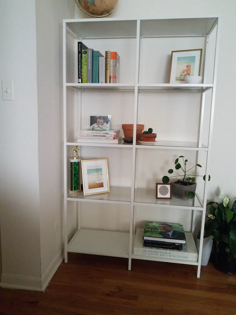 Ikea Glass & Metal Open Shelf thumbnail