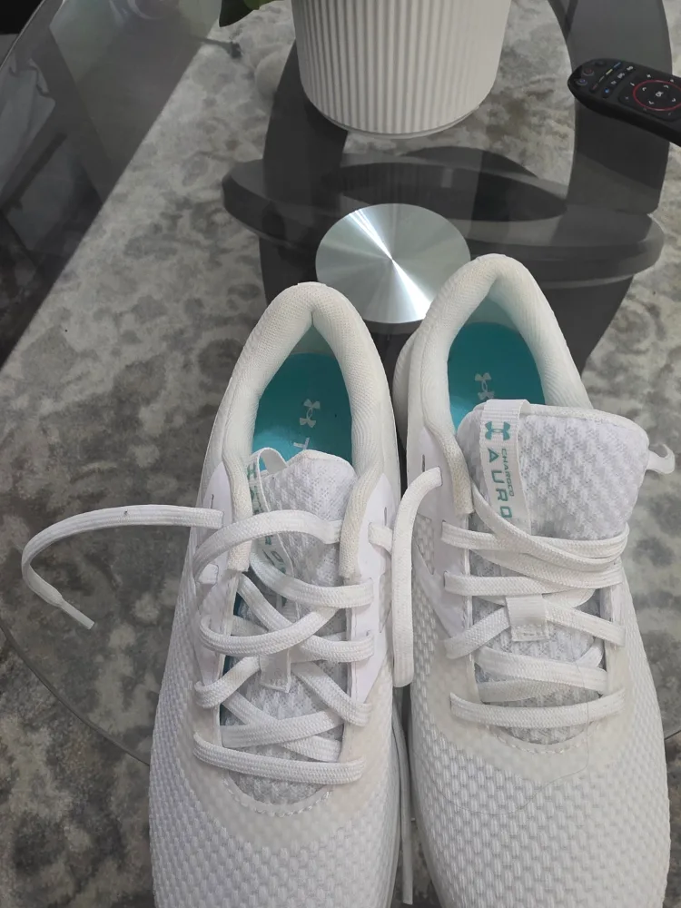 White Athletic Shoes Under Armour  womens size 9 image indicator(3)