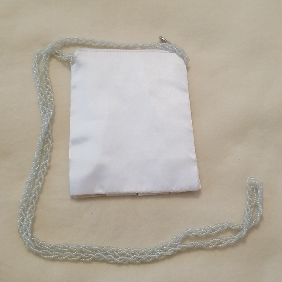 Mad By Design Mother of Pearl and Silk Small Crossbody Purse - photo 3