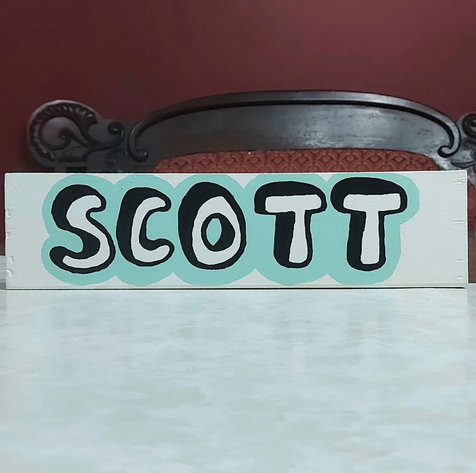 FREE Scott sign made of real wood 🐶 #freecycle thumbnail