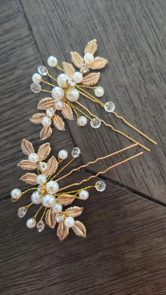 Hair Pins with Pearl Accents thumbnail