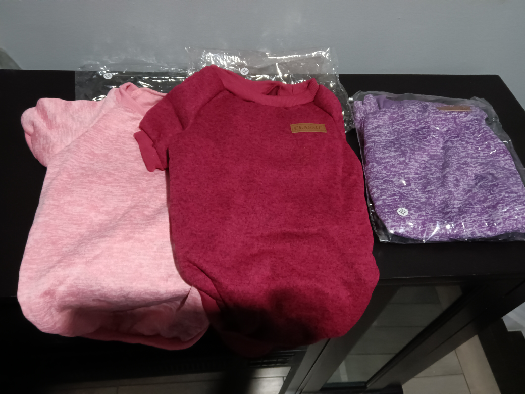 Dog sweaters - set of 3