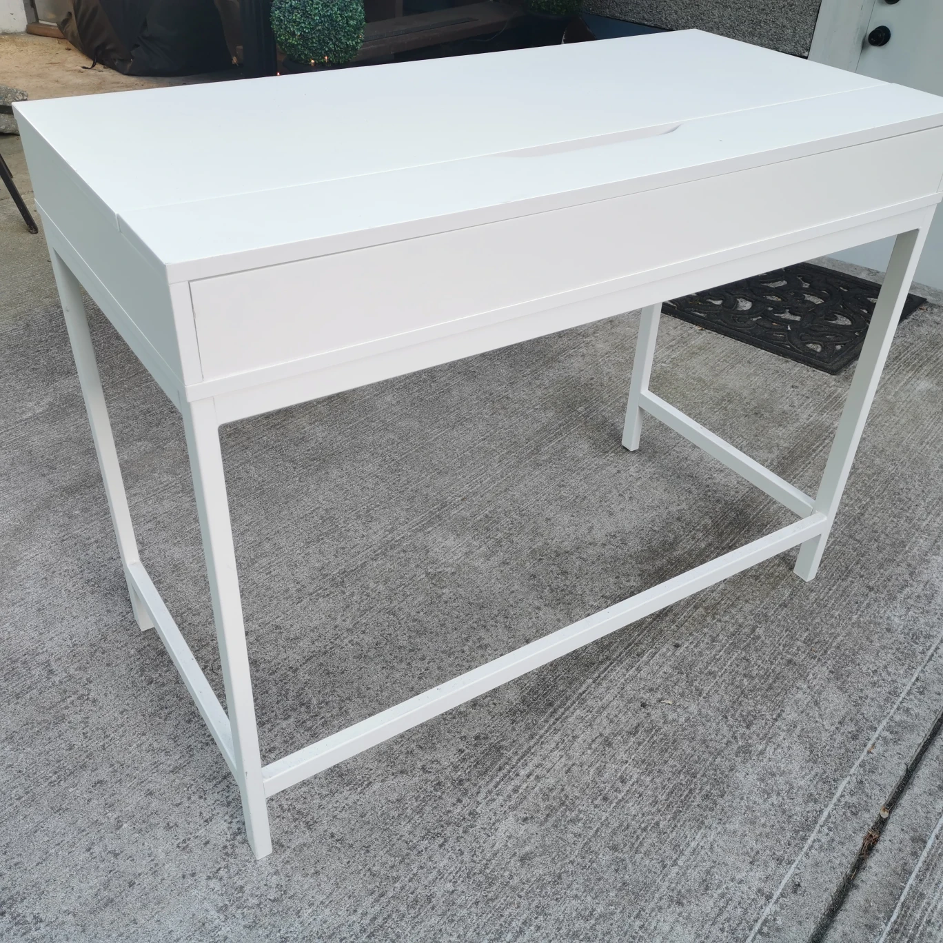 White Desk With Storage Drawers - photo 3