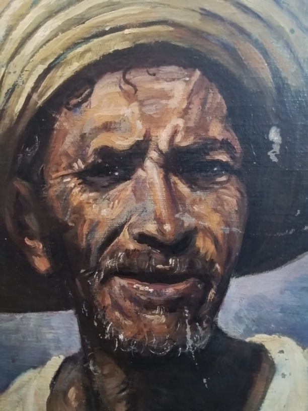 American Oil on Panel Unsigned Cuban Farmer - photo 2