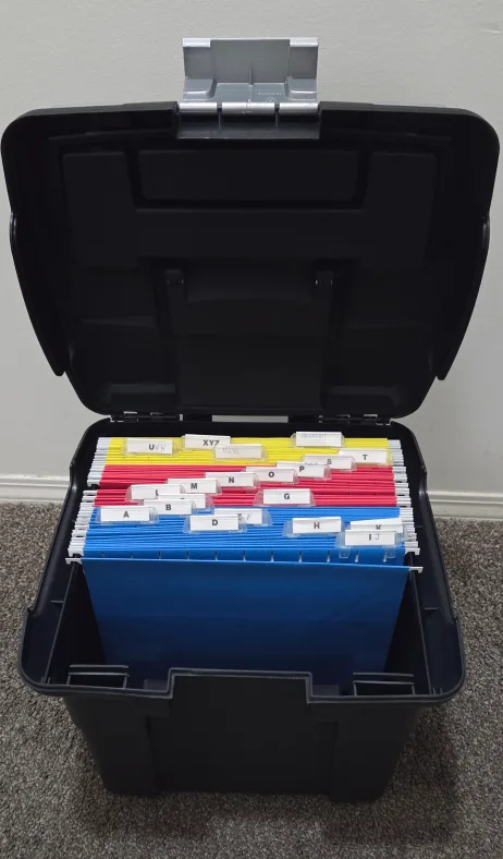 Rolling File Box with File folders 🇨🇦 image indicator(2)