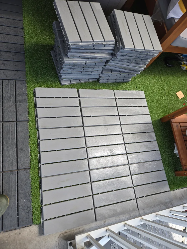 50 ikea runnen tiles light grey 1ft x 1ft image indicator(7)