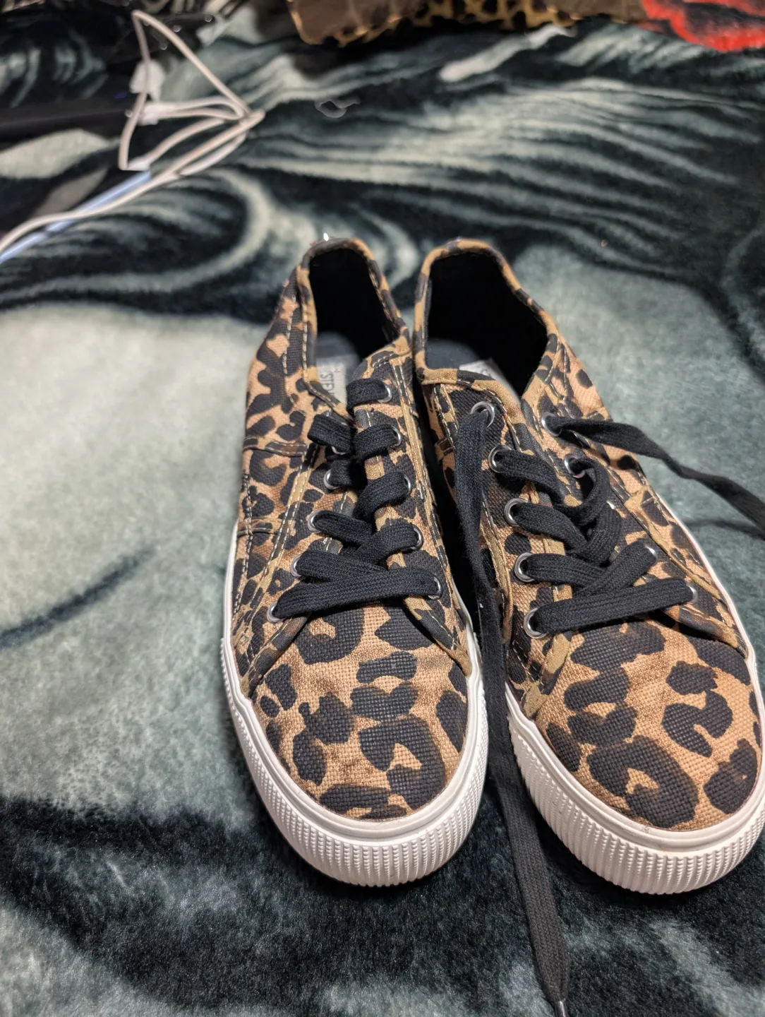 Steve Madden Leopard Print Sneakers thumbnail