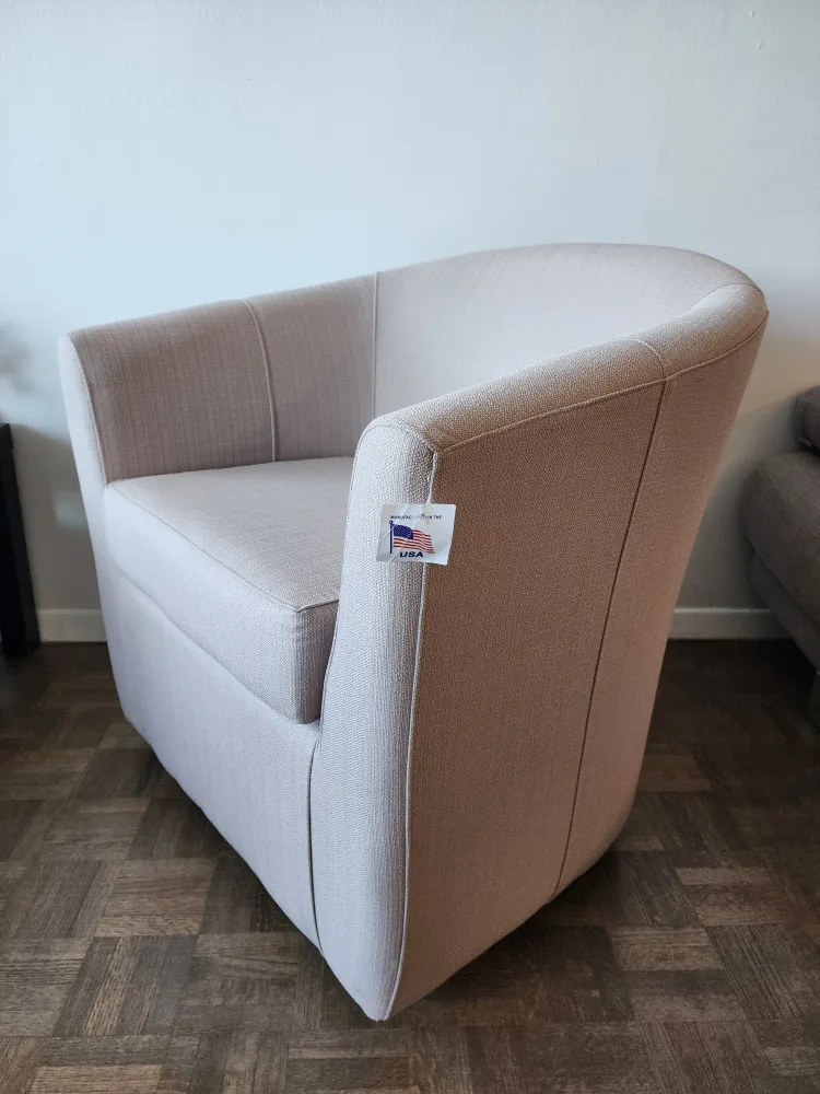 Andover Mills Hansell Swivel Barrel Chair thumbnail