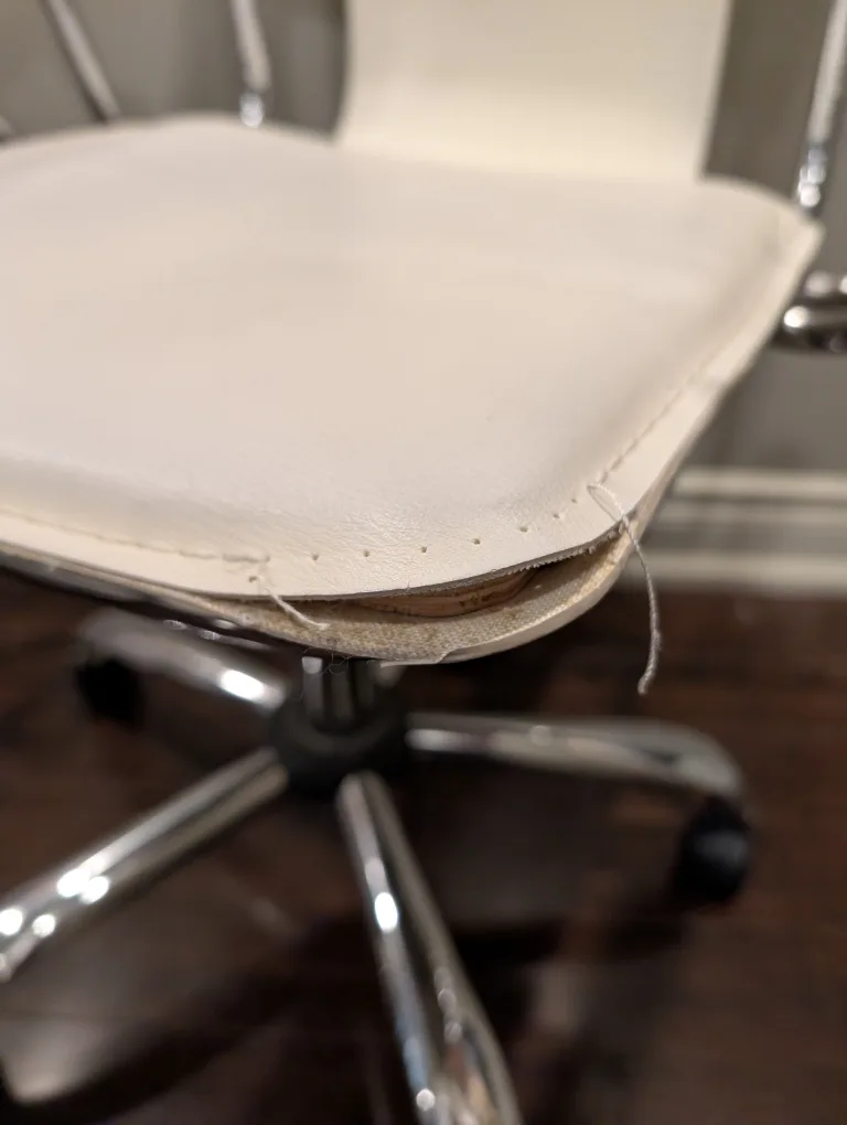 Office Chair - White Designer Leather image indicator(7)