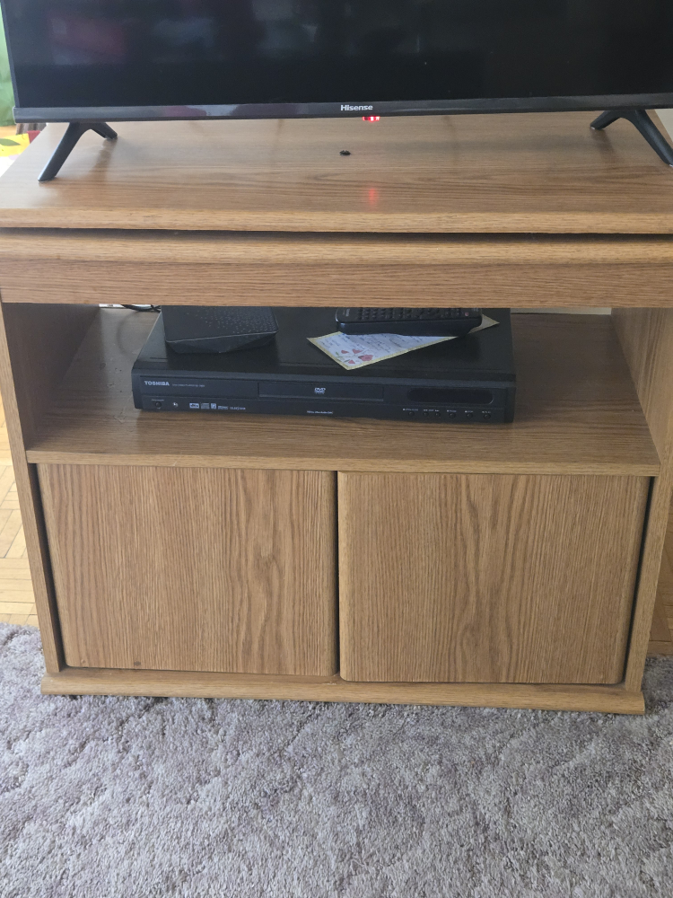Wooden TV Stand with Storage